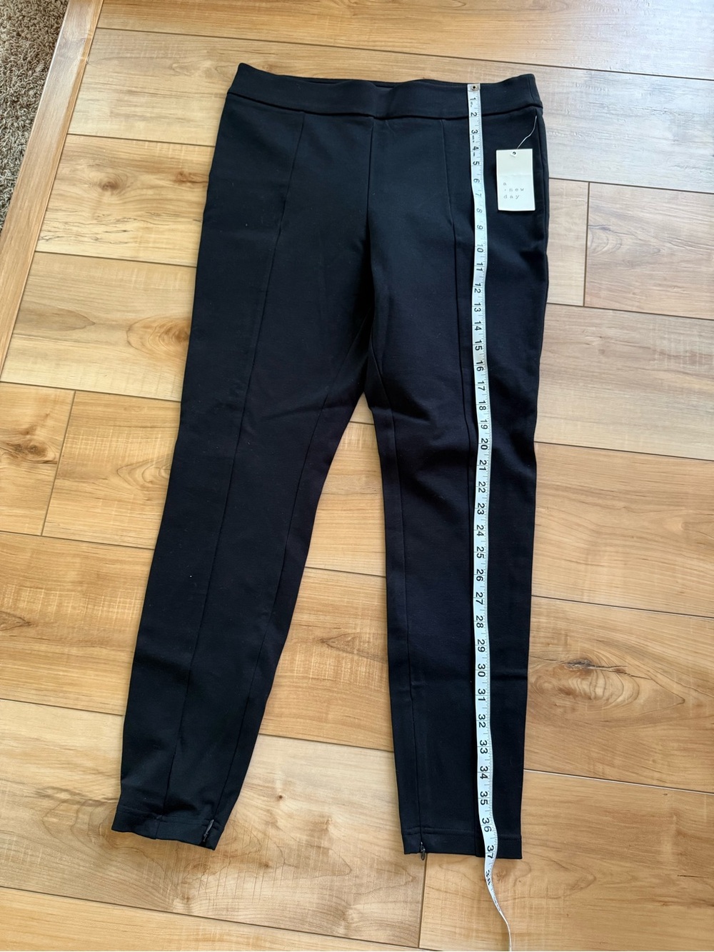 a new day Black Ponte Slim Ankle Pants